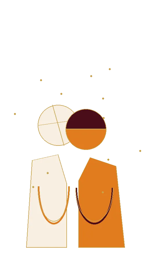 Rahil and Sahej wedding illustration